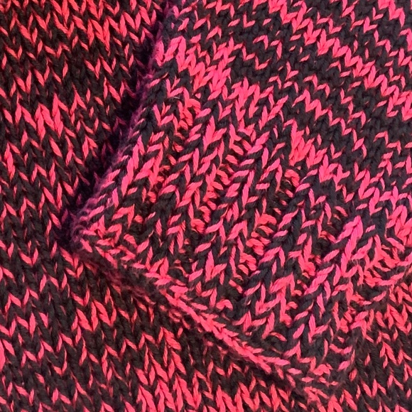 Aran Pure Handknit Turtleneck Cotton Sweater Oversized Pullover Small S - Picture 3 of 6